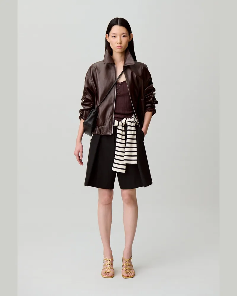 Claudie Pierlot Anzug-Bermuda aus Wollmischung Schwarz