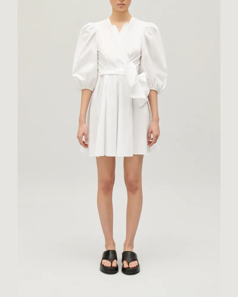 Claudie Pierlot Kurzes Wickelkleid Weiß