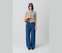 Gestreiftes Kurzarm-T-Shirt