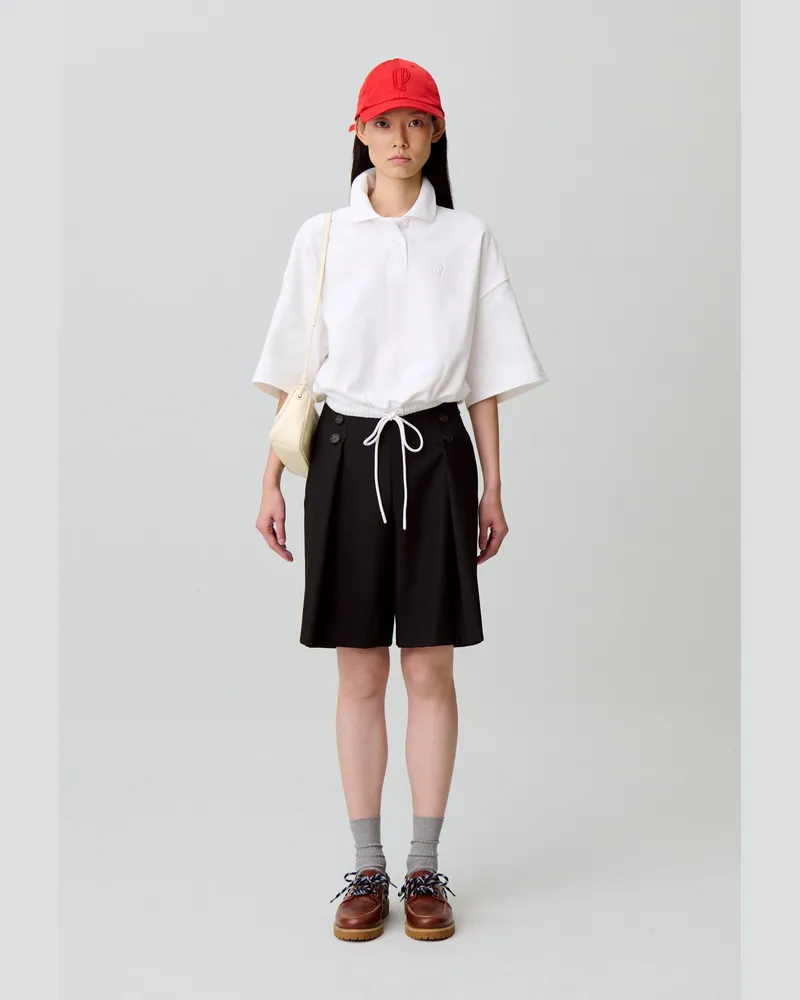 Claudie Pierlot Strick-T-Shirt Ecru