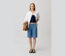 Denim-Shorts mit Matrosenlatz