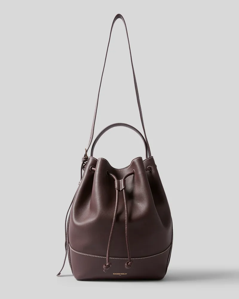 Claudie Pierlot Großer Ledershopper Weinliebe