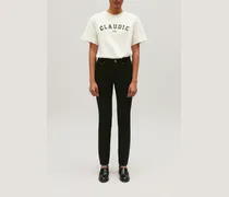 Schwarze Skinny-Jeans