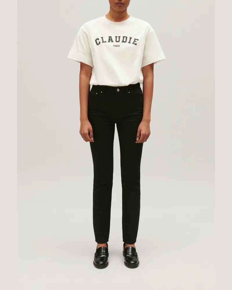 Claudie Pierlot Schwarze Skinny-Jeans Schwarz