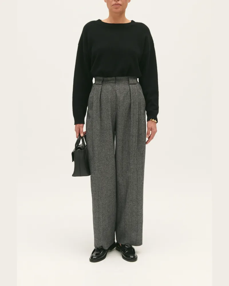 Claudie Pierlot Weite zweifarbige Hose Zweifarbig