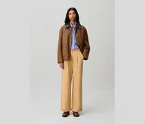 Gerade Hose mit Falten