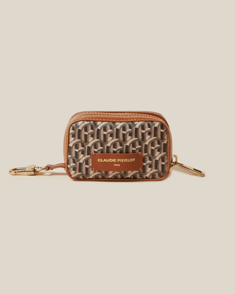 Claudie Pierlot CP Monogramm Hundebeutel-Tasche Kamel
