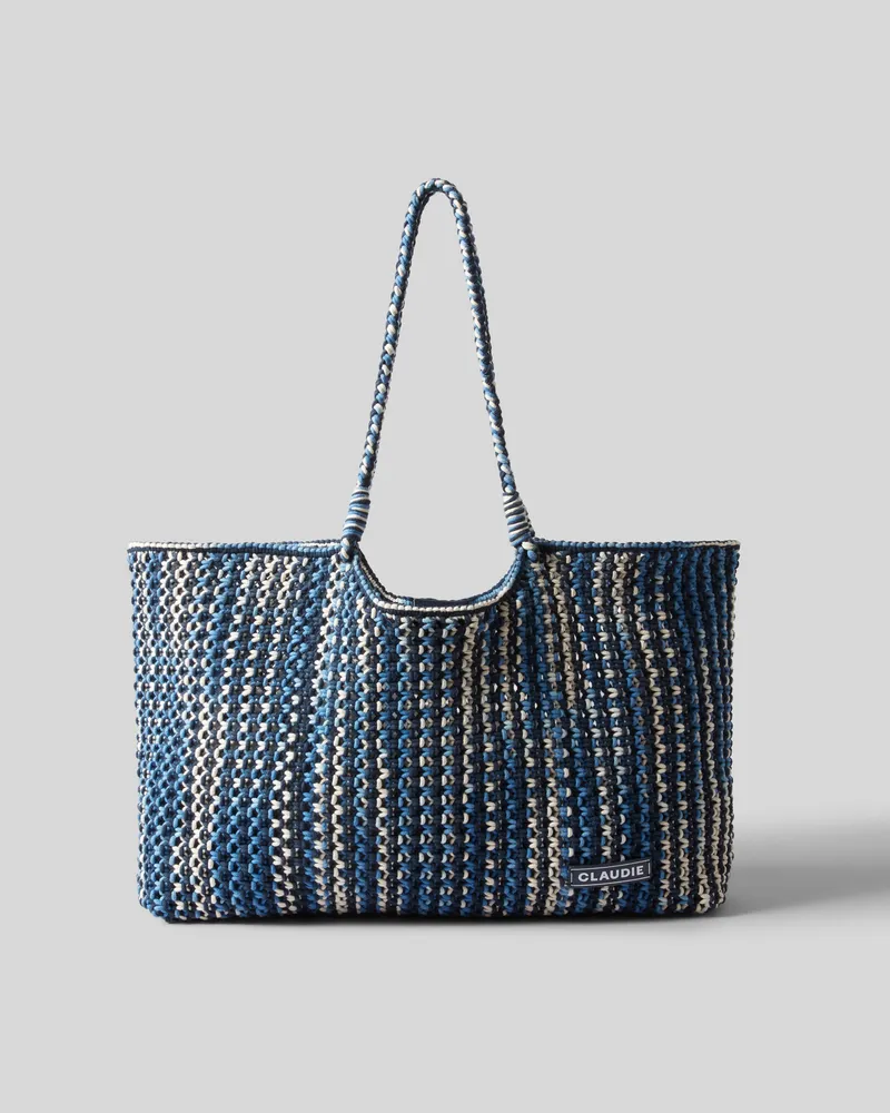 Claudie Pierlot Tragetasche aus Baumwolle Marine