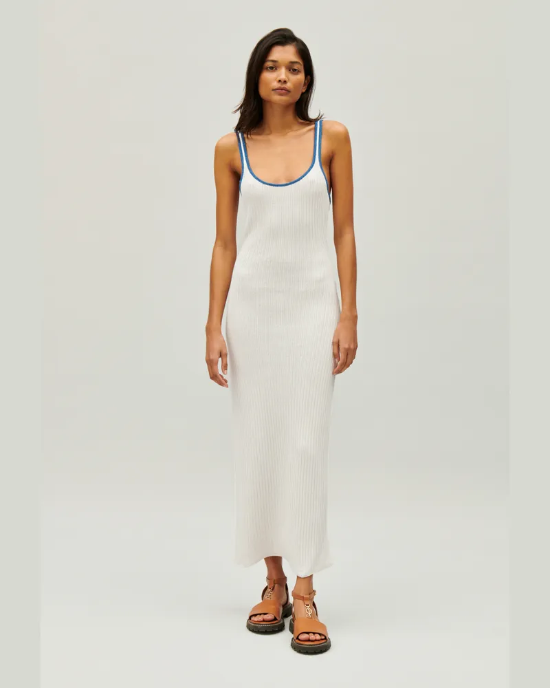 Claudie Pierlot Langes Häkelkleid Ecru Ecru