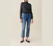 Fließendes Hemd mit Karomuster