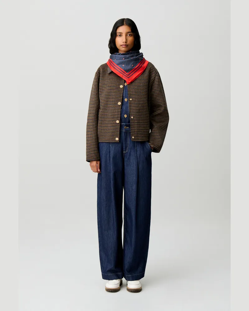 Claudie Pierlot Gerade Jeans aus weichem Denim Denim-blue