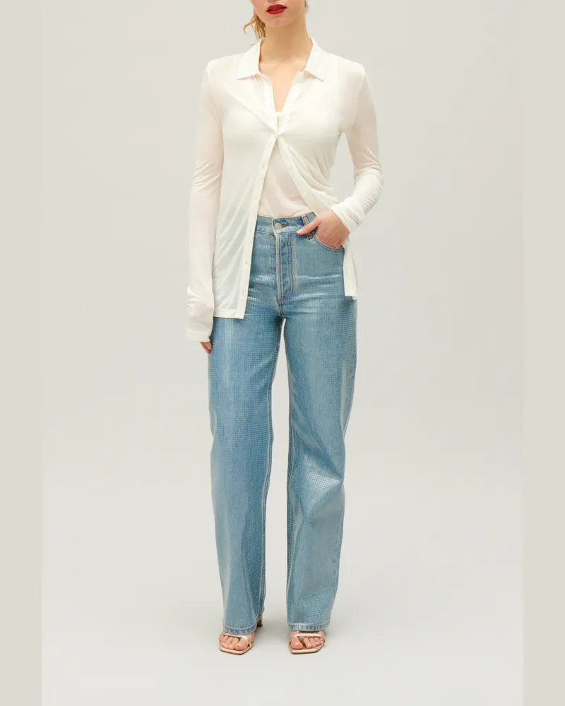 Claudie Pierlot Blau straight Claude Jeans Denim