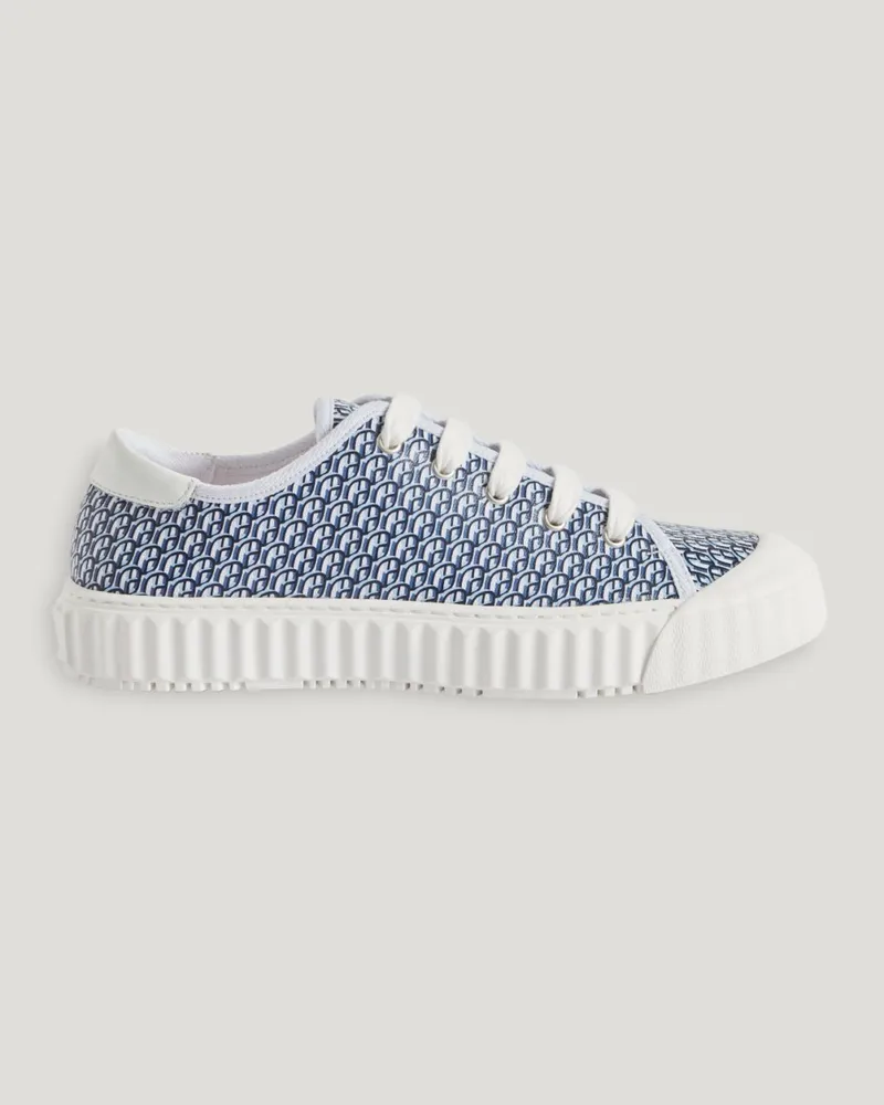 Claudie Pierlot Canvas-Tennisschuhe mit CP-Monogramm Heller