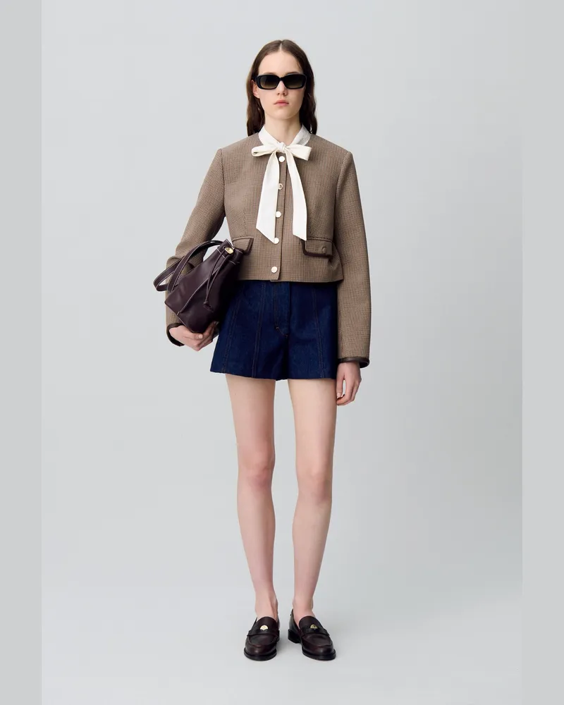 Claudie Pierlot Kurze Box-Jacke Multico