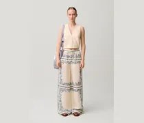 Fließende Leinenhose