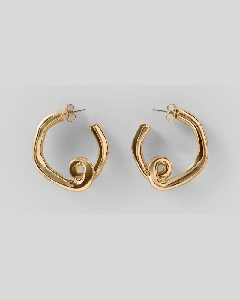 Claudie Pierlot Ohrringe mit Claudie-Gravur Gold
