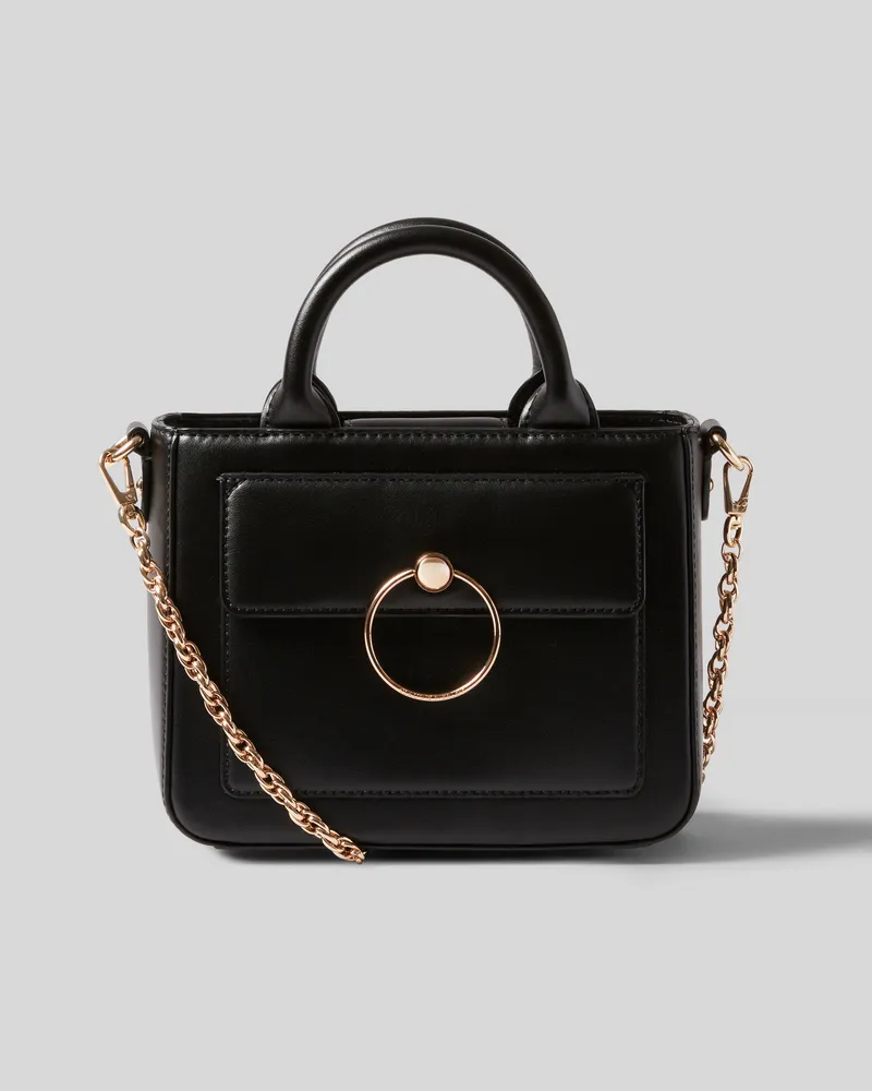 Claudie Pierlot Anouck Tasche Glattleder Kette Schwarz