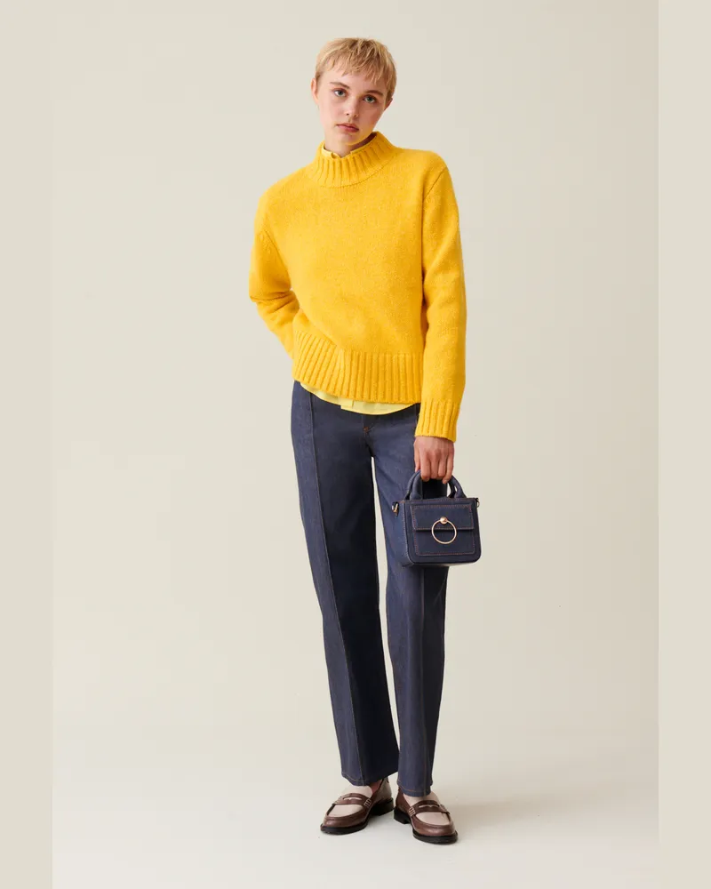 Claudie Pierlot Rollkragenpullover Gelb