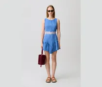 Fließendes kurzes Spitzenkleid