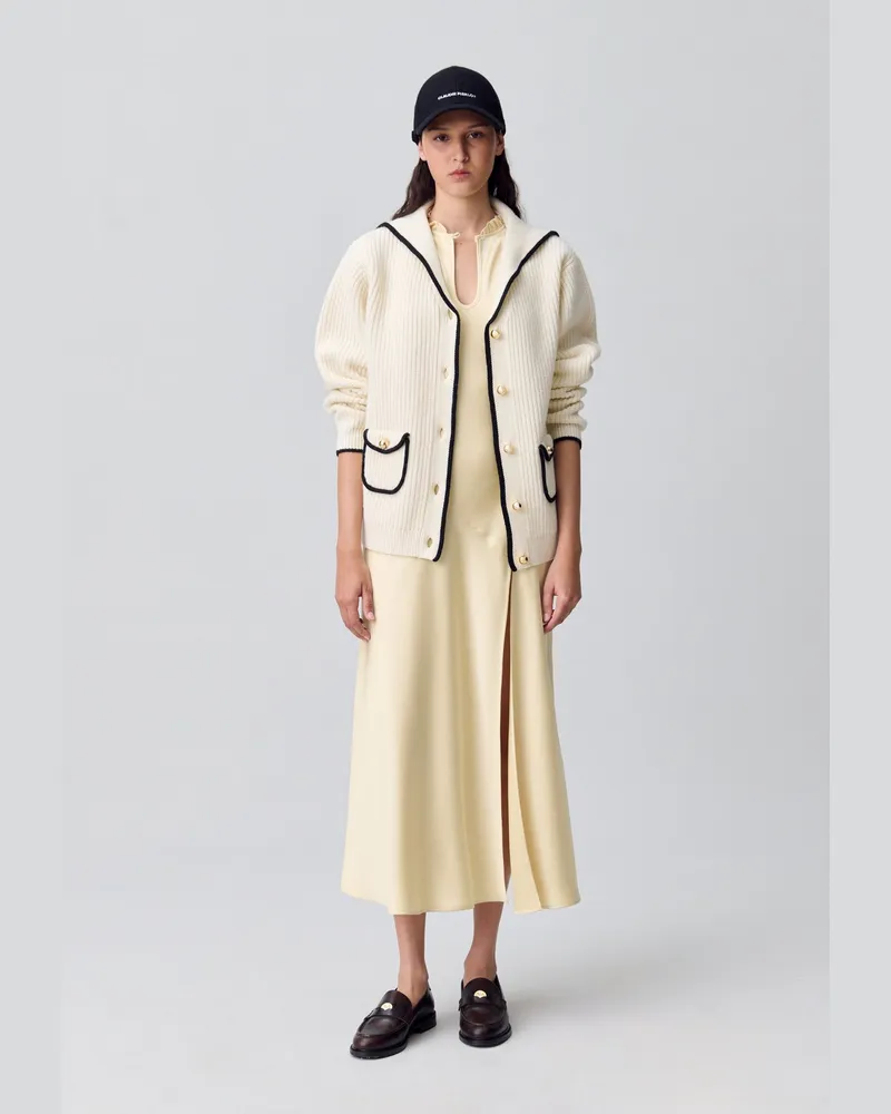 Claudie Pierlot Grobstrick-Cardigan Off-white