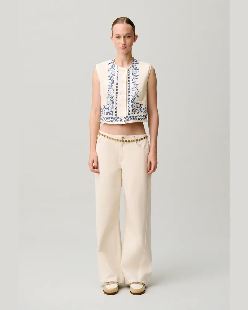 Claudie Pierlot Kurze Weste Heller