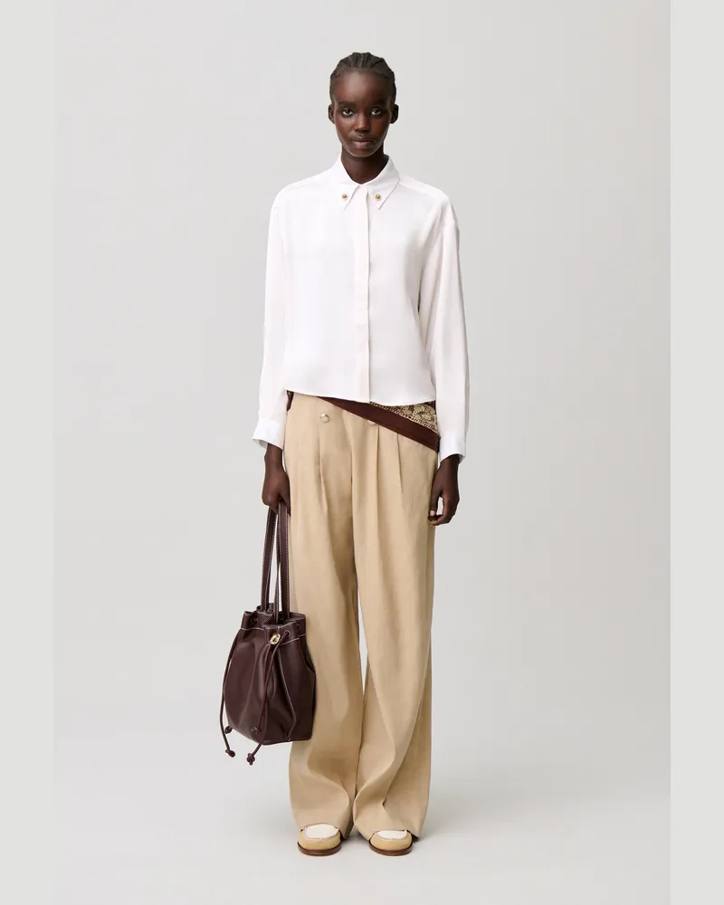 Claudie Pierlot Hemd mit Kragendetails Zweifarbig