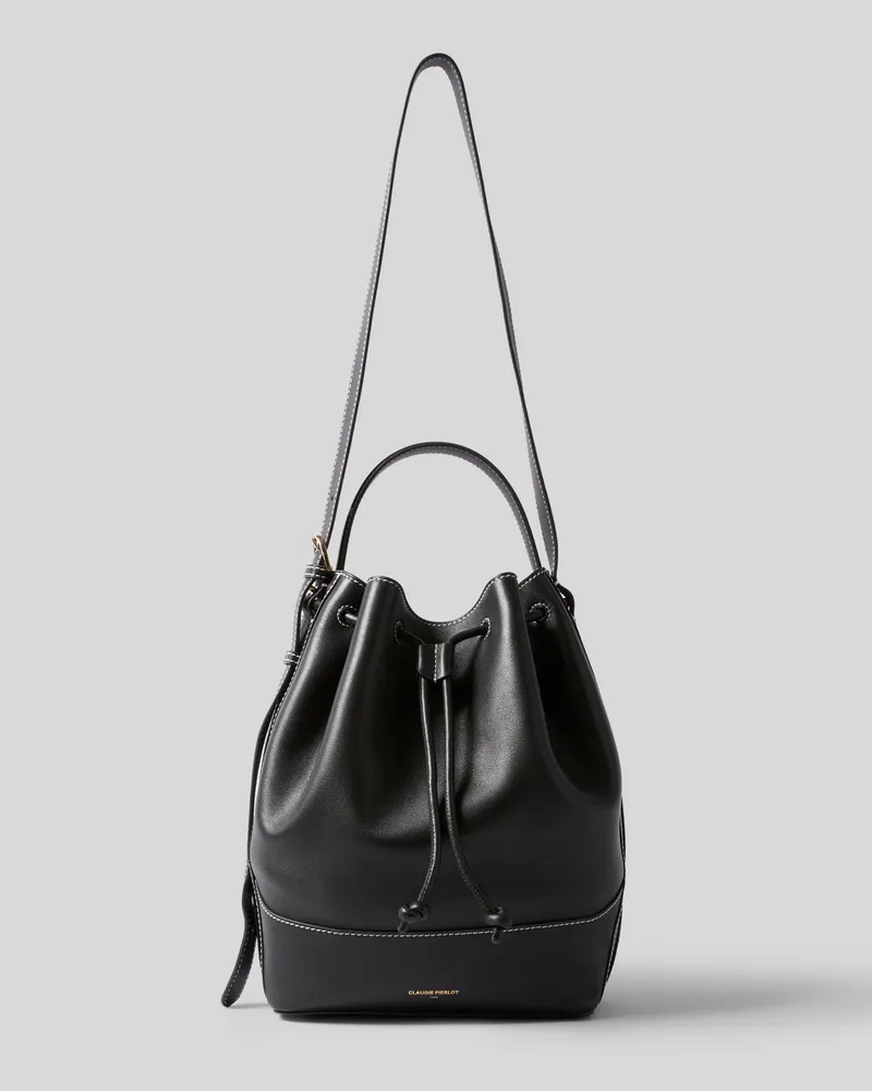 Claudie Pierlot Großer Ledershopper Schwarz
