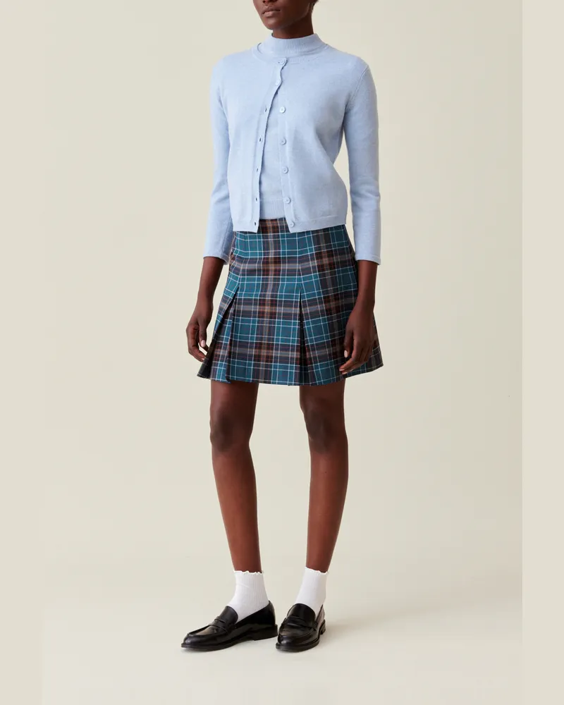 Claudie Pierlot Rock aus Wollstoff mit Karomuster Multico