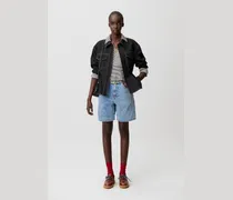 Denim-Shorts mit geradem Bein