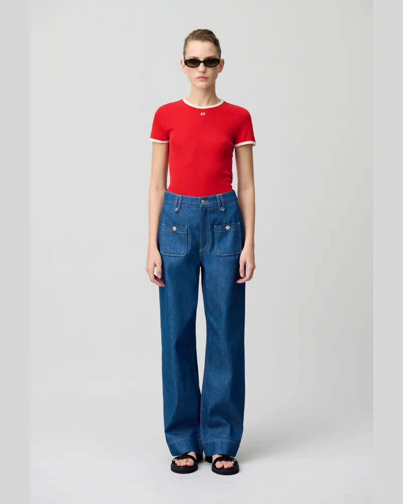 Claudie Pierlot Feines Stricktop CP Rot