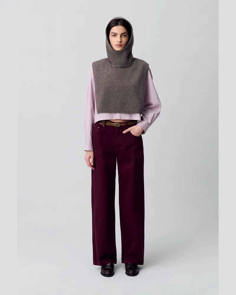Claudie Pierlot Weite Denim-Jeans Weinliebe