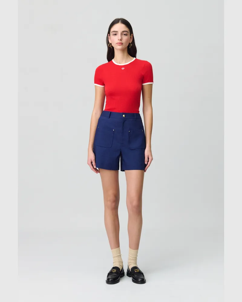 Claudie Pierlot Kurze Jeansshorts Indigo