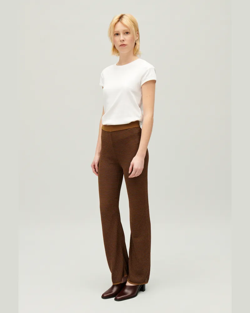 Claudie Pierlot Hose mit Streifen-Design Braun Braun