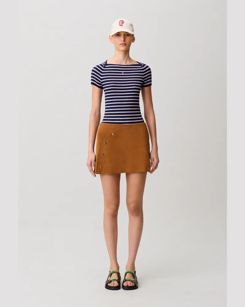 Claudie Pierlot Feinstrick-Top Zweifarbig