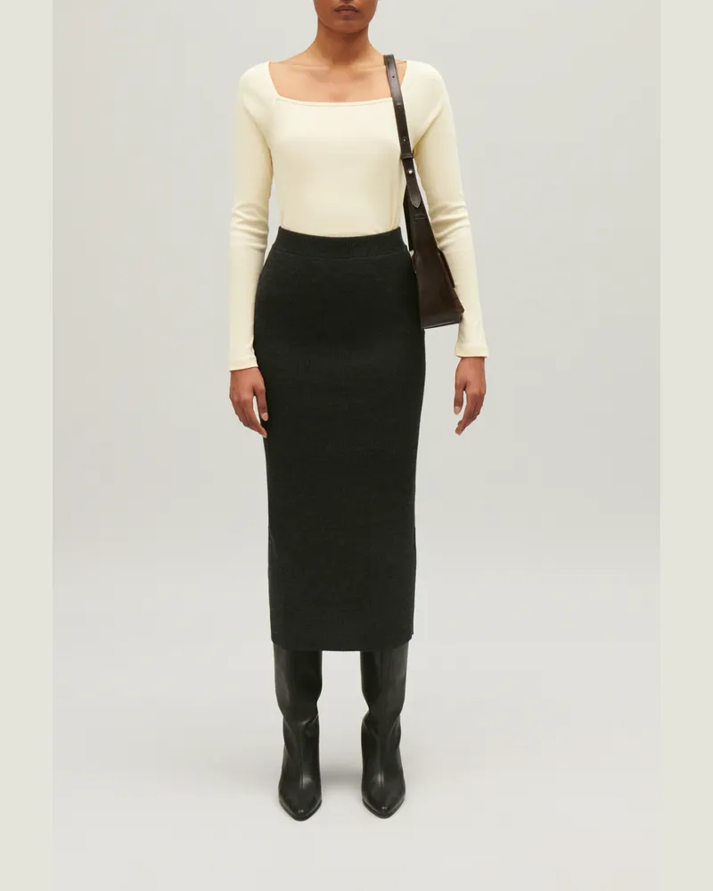 Claudie Pierlot T-Shirt aus Baumwolle in Beige Vanille