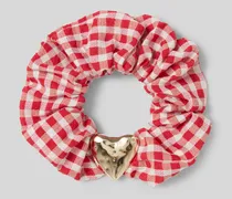 Herz-Haarband mit Vichy-Muster