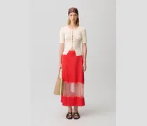 Satinrock mit Spitze