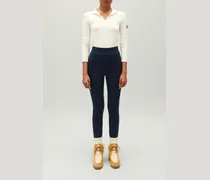 Marineblaue Keil-Leggings