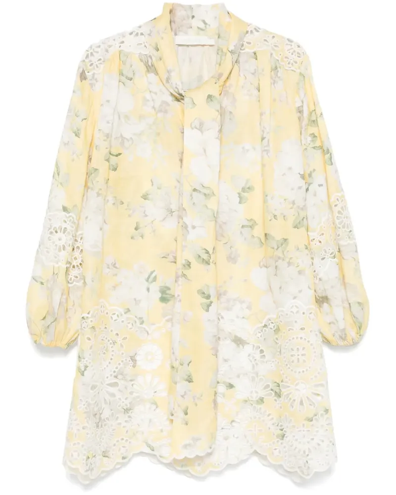 Zimmermann Short Acacia Kleid Yellow