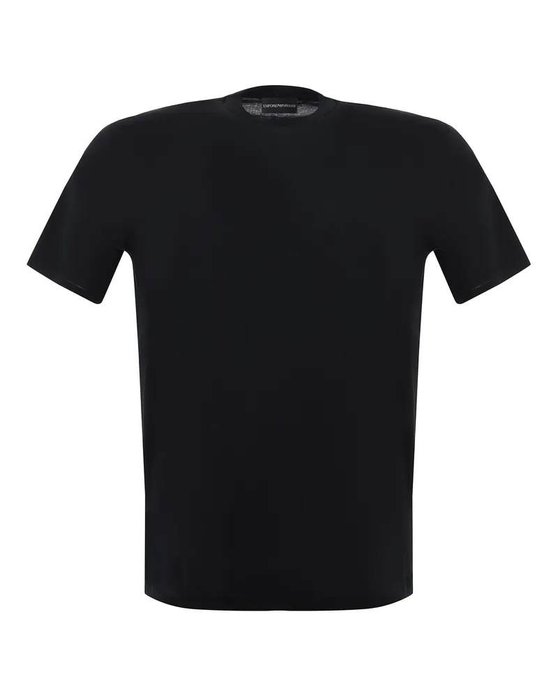 Emporio Armani Cotton T -Shirt Black