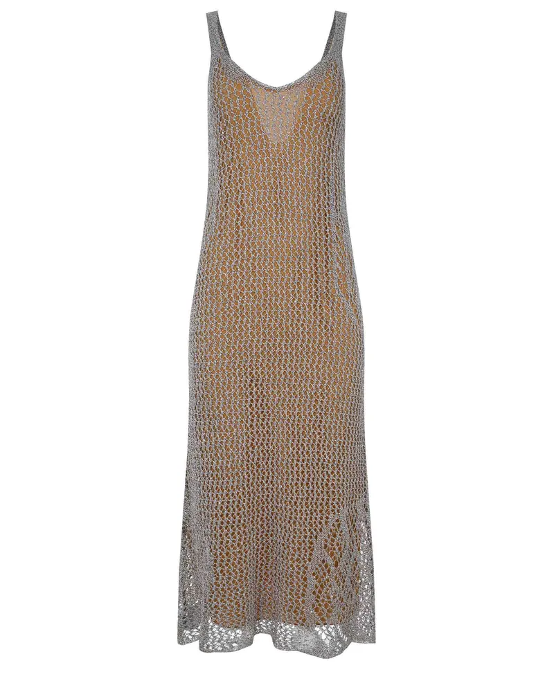 Pinko Viggiano" Kleid aus Baumwollmischung Grey