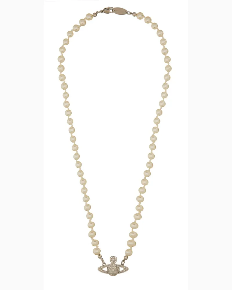 Vivienne Westwood Mini Bas Relief" Halskette Silver