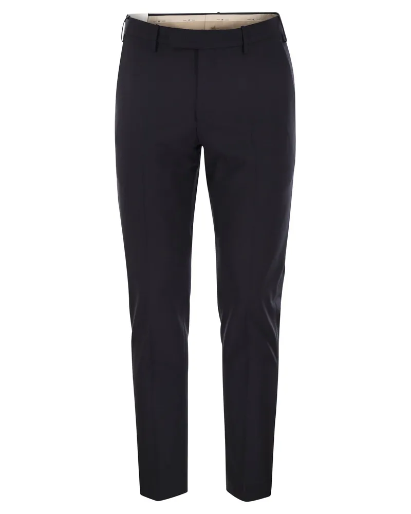 PT TORINO Dieci Stretch Virgin Wollhose Navy