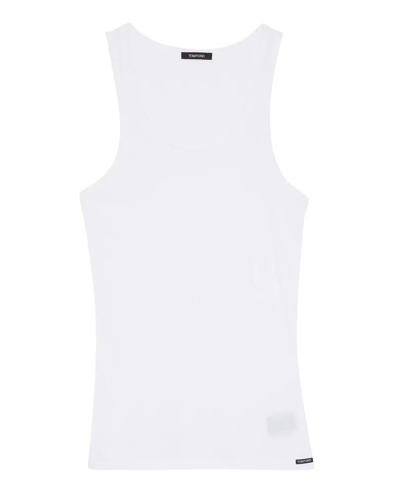 Tom Ford Tanktop mit Logo White