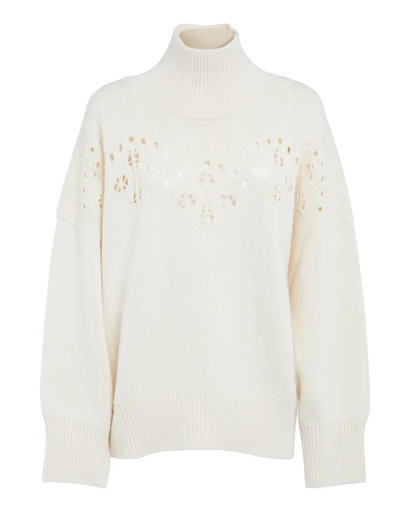 Chloé Chloé gestrickter Wollpullover Weiß