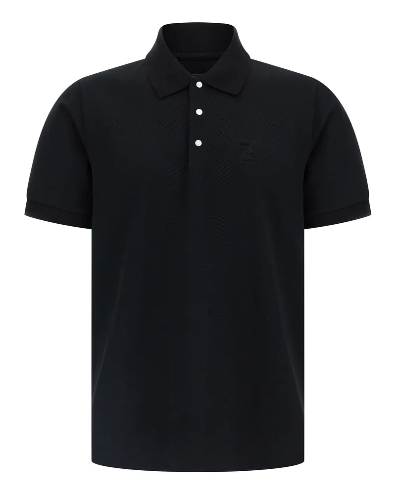 Fendi Poloshirt „Zucca Piquet Black