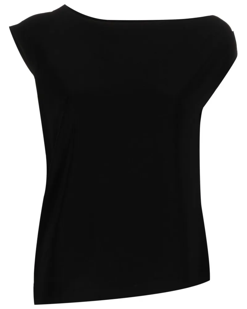 Norma Kamali Drop Schultertop Black