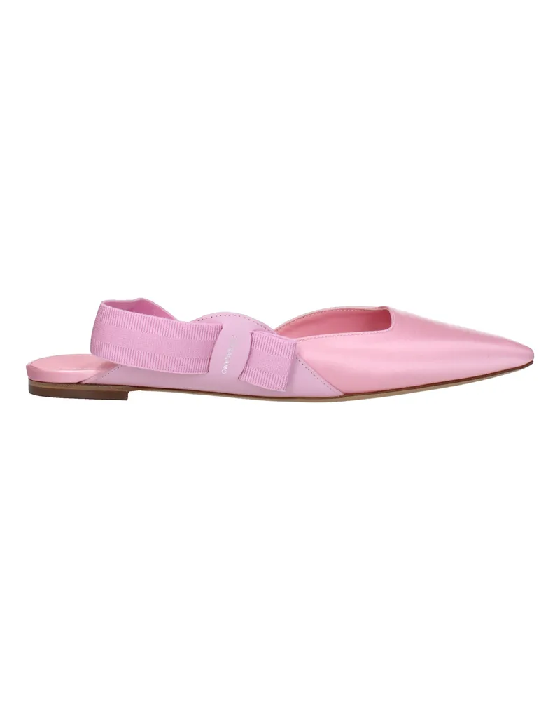 Ferragamo Vania Damens Sandalen aus rosa Satin -