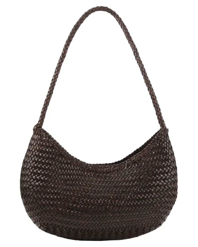 Dragon Nova Luna gewebte Ledertasche Dark