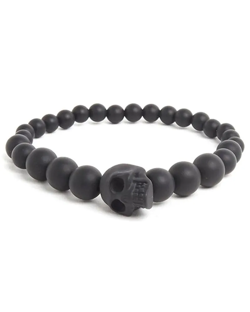 Alexander McQueen Schädel' Armband Schwarz